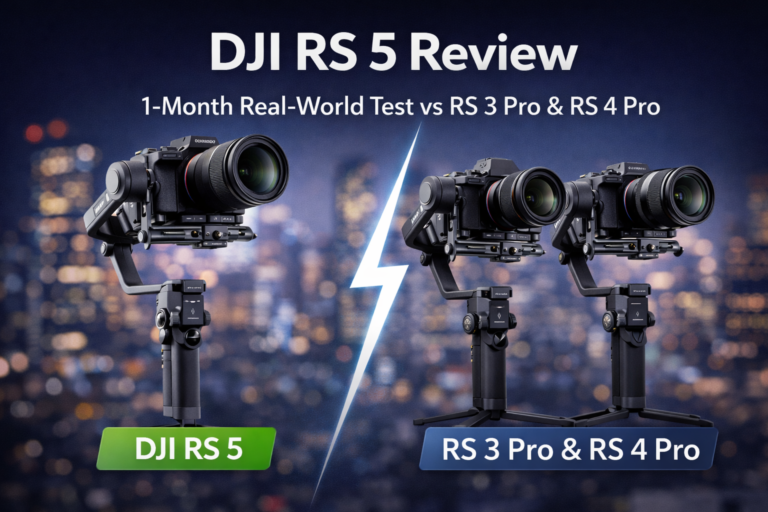 DJI RS 5 Review After 1 Month: Real-World Test vs RS 3 Pro & RS 4 Pro