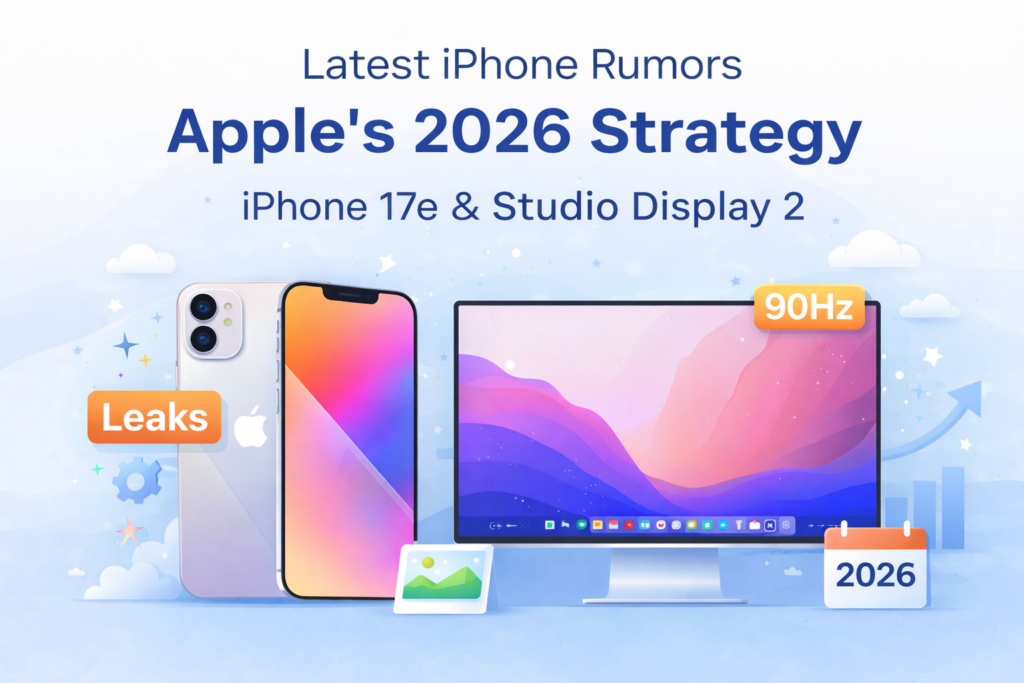 Latest iPhone Rumors: iPhone 17e Leaks, Studio Display 2 & Apple’s 2026 Strategy